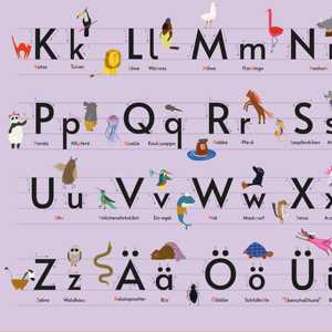 Tapete de Escritorio con Alfabeto Morado para Niños, 60 x 40 cm, Tapetes de Juego - Product Image 4