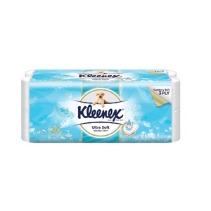 Rollo Jumbo de pulpa virgen de 8000g de alta calidad Biodegradable 100% absorbente papel higiénico de alta densidad CleanWeave de 3 capas para el hogar - Product Image 3