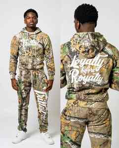 Trajes de sudor ecológicos informales de invierno para hombre superventas de calidad premium Color sólido 100% algodón transpirable cómodo - Product Image 5