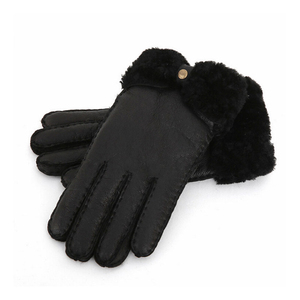 Guantes de Cuero Genuino 100% para Mujer, Estilo Vintage 2025, Negros, Invierno, Ecológicos, Secado Rápido, Ligeros, Cálidos, Casuales, para Fiestas al Aire Libre - Product Image 3