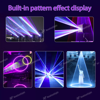 Proyektor Laser Animasi Mini RGB 5W Kompatibel IOS Android Nirkabel APP Lampu Kubus Laser 3D Sumber Sinar LED