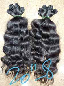 Cabello indio sin procesar, cabello humano indio ondulado con agua - Product Image 6