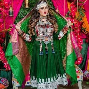 Ropa tradicional hecha a mano vestido afgano de alta calidad mejor Material afgano Vintage vestidos de mujer 0730 - Product Image 3