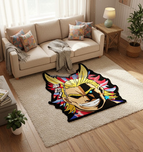 พรมปูพื้นลายอนิเมะมายฮีโร่อะคาเดเมีย รูปทรงตามสั่ง สำหรับห้องนั่งเล่น ผลิตจากวัสดุที่เป็นมิตรต่อสิ่งแวดล้อม ป้องกันการลื่น ขนหนานุ่ม ทนทาน - Product Image 3