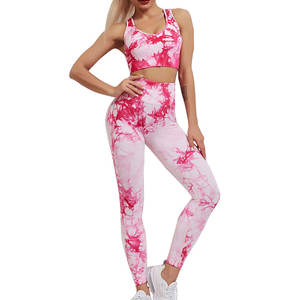 Conjunto de Yoga para Mujer, Diseño Sólido, Material Duradero, Calidad Premium, Transpirable, Ecológico, de Secado Rápido, 2 Piezas - Product Image 1