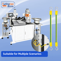 TR-SZ03 entièrement automatique électrique Double tête tubulaire borne isolante pressage à froid et coupe câblage sertissage Machine