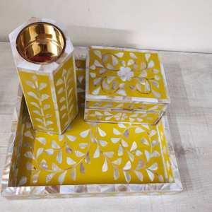 Ensemble de brûleur électrique traditionnel arabe Bakhoor Oud, plateau en résine d'intérieur avec parfum personnalisé pour cadeau de Ramadan de Tradnary - Product Image 3