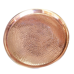 Plaque de chargeur ronde en métal Antique, en cuivre, pour événements de mariage - Product Image 3