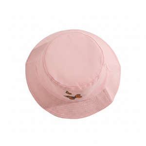 Sombrero de Pescador con Bordado de Mariposa Rosa de Moda, Unisex, de Algodón, con Estampado de Mariposa, Estético y Moderno, para el Sol de Verano - Product Image 4