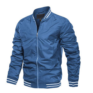 Chaquetas y abrigos bomber casuales personalizados con camiseta de cintura y puños ajustados, ideales para el frío de otoño e invierno. - Product Image 5