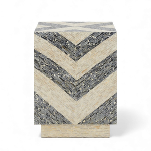 Taburetes de Nácar Hechos a Mano, Muebles Decorativos con Incrustaciones de Concha para Espacios de Estar - Product Image 2