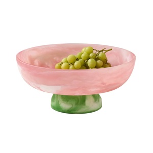 Cuenco decorativo de resina hecho a mano, superficie brillante moderna, aspecto artístico elegante, ideal para centro de mesa o exhibición de cocina - Product Image 5