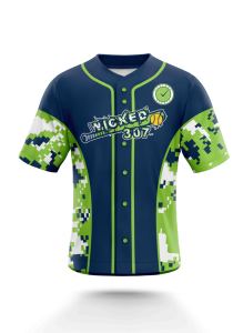 Maillot de baseball par sublimation avec logo personnalisé uniforme d'équipe léger et respirant pour hommes femmes jeunes joueurs - Product Image 2