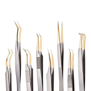 Aplicador de pestañas postizas, gran oferta OEM, maquillaje cosmético, pinzas para pestañas, pinzas multifuncionales, pinzas para pestañas de salón, pestañas 65 - Product Image 1