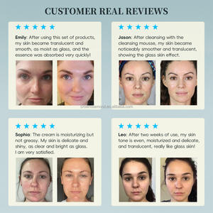 Kit perawatan kulit Korea Label pribadi, Set Perawatan Wajah kaca pemutih pelembap pencerah menghidrasi Exfoliator - Product Image 4