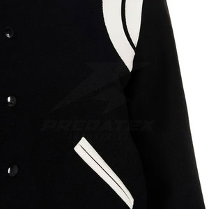 Windproof Breathable Quick Dry Stand High Quality Women Letterman Jacket Casual Outerwear OEM Service Wholesale Hot Sale Winter - Product Image 6