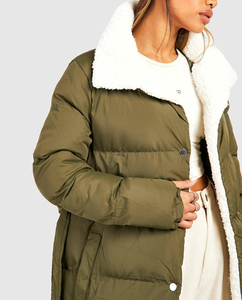 Doudoune matelassée respirante femme chaude douce isolée vêtements d'extérieur légers pour un usage quotidien en hiver - Product Image 4