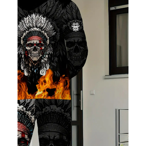 Ensemble de 2 pièces de vêtements de sport d'entraînement Survêtement à manches longues pour hommes, survêtements confortables en coton de coupe régulière avec logo personnalisé et sublimation - Product Image 3