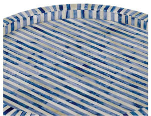 Vente en gros de plateau de service en MDF de taille personnalisée fait à la main grand style marbre incrustation d'os meilleure qualité pour la maison restaurant décoratif - Product Image 2