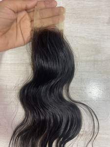 ผมต่อแบบเรียขนาด18นิ้วทำจากผมมนุษย์ผมชาวอินเดียใต้2/6สวยพร้อมลูกไม้สวิส - Product Image 4