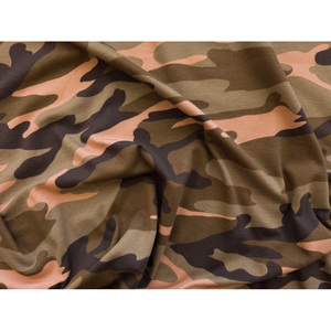 Tissu de sport en polyester tricoté écologique, tissu tricoté camouflage en spandex, 58/60 pouces, poids moyen, extensible, pour vêtements de sport pour hommes - Product Image 1