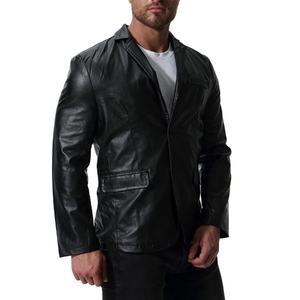 Automne nouvelle tendance veste en cuir PU britannique grande taille en cuir veste de costume décontracté - Product Image 1