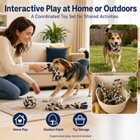 Ensemble de six jouets en corde pour chien, pour la mastication, le tiraillement et l'entraînement des chiots, idéal pour les détaillants pour répondre aux besoins quotidiens de jeu et de soins dentaires