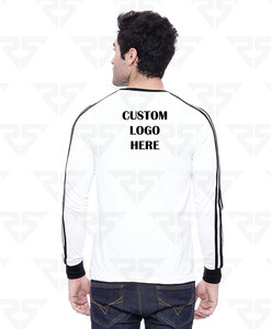 T-shirt élégant à manches longues en coton pour hommes T-shirts à manches longues avec logo et design personnalisés par OEM - Product Image 2