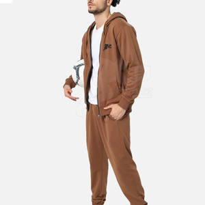 Chándal de invierno de alta calidad para hombre con logotipo personalizado con capucha y patrón sólido MOQ bajo Top List Último estilo - Product Image 3