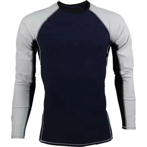 Vente Flash : Rashguard Unisexe Respirant en Polyester Spandex de Haute Qualité, Compression, Séchage Rapide, Manches Longues, Tissu 240g, Service OEM - Product Image 1