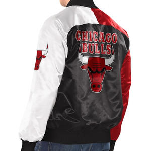 Chaqueta Bomber Clásica Unisex de Lana con Cuello Alto, Logos Bordados, Estilo Deportivo, Cómoda, Resistente al Viento, Diseño Varsity - Product Image 2