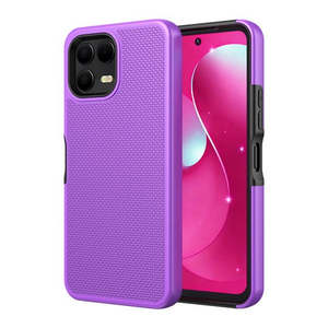 Funda Híbrida Premium de Doble Capa para T-Mobile Revvl 8 Pro 2025, Color Morado - Product Image 1