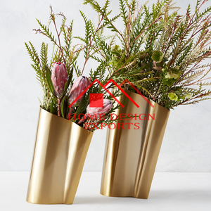 Macetas abstractas de acero inoxidable de último diseño, jarrones para decoración del hogar, macetas de acero hechas a mano recién llegadas - Product Image 4