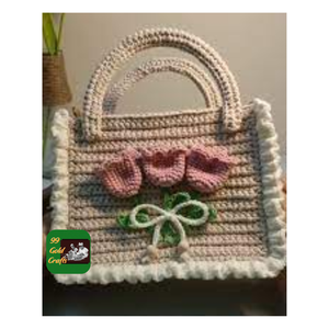 BOLSO DE GANCHILLO DE LANA HECHO A MANO BOLSO DE TEJIDO ECOLÓGICO DE DIARIO PARA MUJER - Product Image 4