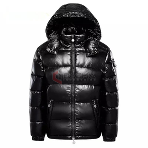 Wholesale Price Custom Made Men's High Street Puffer Jacket Shiny Canvas Warm Padding <b>Bubble</b> Bomber <b>Top</b> Trending OEM Service - Product Image 1