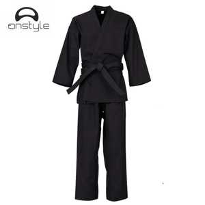 Uniforme de Karate de algodón de alta calidad para hombres Conjuntos de entrenamiento de buena calidad Venta directa de fábrica Servicio OEM Ropa de artes marciales - Product Image 1