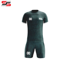 ชุดฟุตบอลพิมพ์ลายแบบ Heat-Transfer เสื้อแขนสั้น กางเกงขาสั้นระบายอากาศ พร้อมสีและโลโก้ตามสั่ง ผลิตจากโพลีเอสเตอร์ 100% - Product Image 5