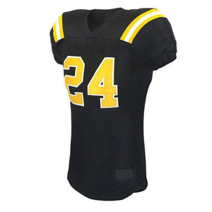 Uniformes de fútbol americano impresos de calidad superior último estilo americano transpirable 100% poliéster ropa deportiva de manga corta - Product Image 2