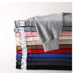 Sweat-shirt uni de qualité supérieure à coupe classique pour l'automne, unisexe, en coton de haute qualité, élégant et jeune, pour la vente en gros, à porter au quotidien - Product Image 5