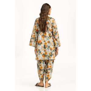 Conjunto de 2 Piezas para Mujer, Informal, Gris, Estampado, Talla XXS, Estilo Crepé, para Primavera/Verano - Product Image 5