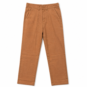 Pantalones de Lino y Mezcla de Lona para Hombre, Corte Recto, Color Liso, Ligeros, Transpirables, Casuales, para Oficina, Uso Diario, OEM, ODM - Product Image 3