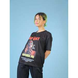 T-shirt décontracté pour femme ASAP Rocky, streetwear, coton respirant, tricoté, tailles XS-XL, longueur courte, avec impression de logo - Product Image 1