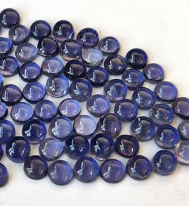 หินไอโอไลต์ธรรมชาติทรงกลม5มม. หลังแบน-หินกลม iolite คุณภาพสูง - Product Image 5