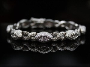Round Cut Colorless Moissanite Diamond Iced Out Hip Hop <b>Bracelet</b> In <b>925</b> <b>Silver</b> Bling Luxury Fashion For <b>Men</b> At Wholesale Price - Product Image 4