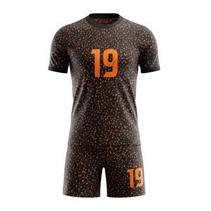Tenue de football personnalisée 100% polyester, sublimation, dégradé rouge et noir, maillot et short, ensemble complet, vêtements de sport d'équipe, kit de football 27 - Product Image 4