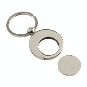 Portachiavi in Metallo Personalizzato con Token per Trolley, Gadget su Misura - Product Image 1