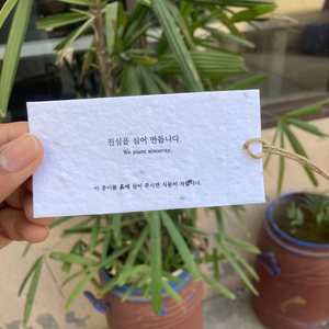 Etiquetas colgantes de papel plantable hechas a mano de 2x4 pulgadas, etiquetas de embalaje de etiquetas comerciales ecológicas, tarjetas de agradecimiento y postales - Product Image 1