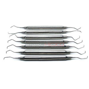 Ensemble de 7 curettes dentaires Gracey de qualité supérieure Instruments médicaux en acier inoxydable de haute qualité - Product Image 2