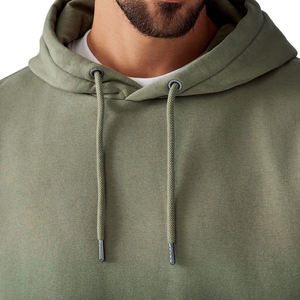 เสื้อฮู้ดผ้าฝ้ายแบบสวมหัวขนาดใหญ่สำหรับผู้ชายเสื้อฮู้ดผ้าฝ้ายแบบกำหนดเองได้ - Product Image 4