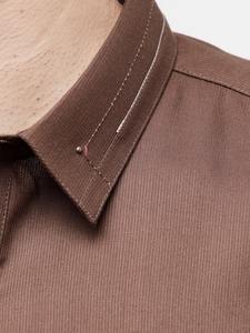 Shalwar Kameez Marrón de Diseño Moderno 2026, Hecho en Fábrica, con Patrón Sólido, para Hombre, Informal, de Algodón, Mangas Largas, para Uso Diario, Eid y Otros - Product Image 6